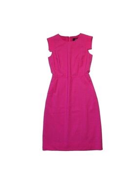 J. Crew Hot Pink Midi Sheath Dress
